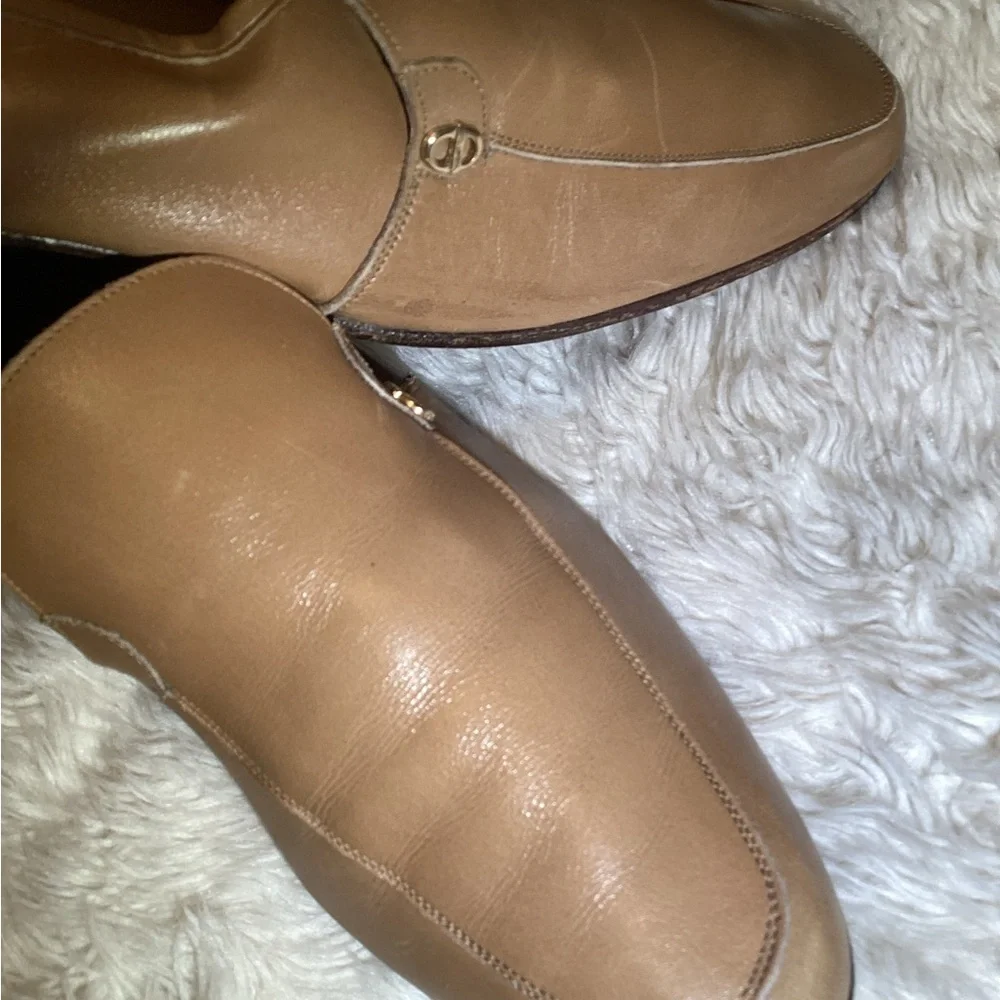 Christian Dior Men's vintage Leather  loafers size 7.5